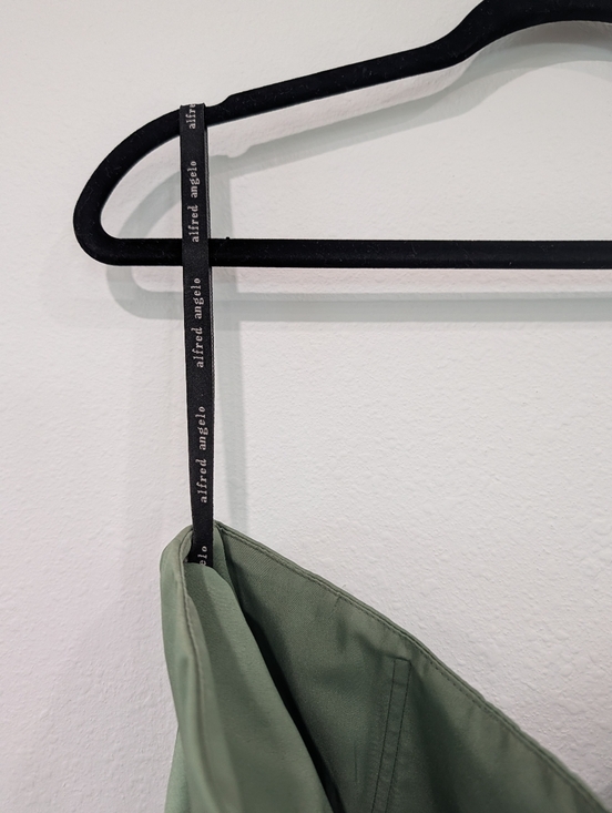 Alfred Angelo Clover Green Strapless Evening Gown Size 10 - Picture 5 of 8